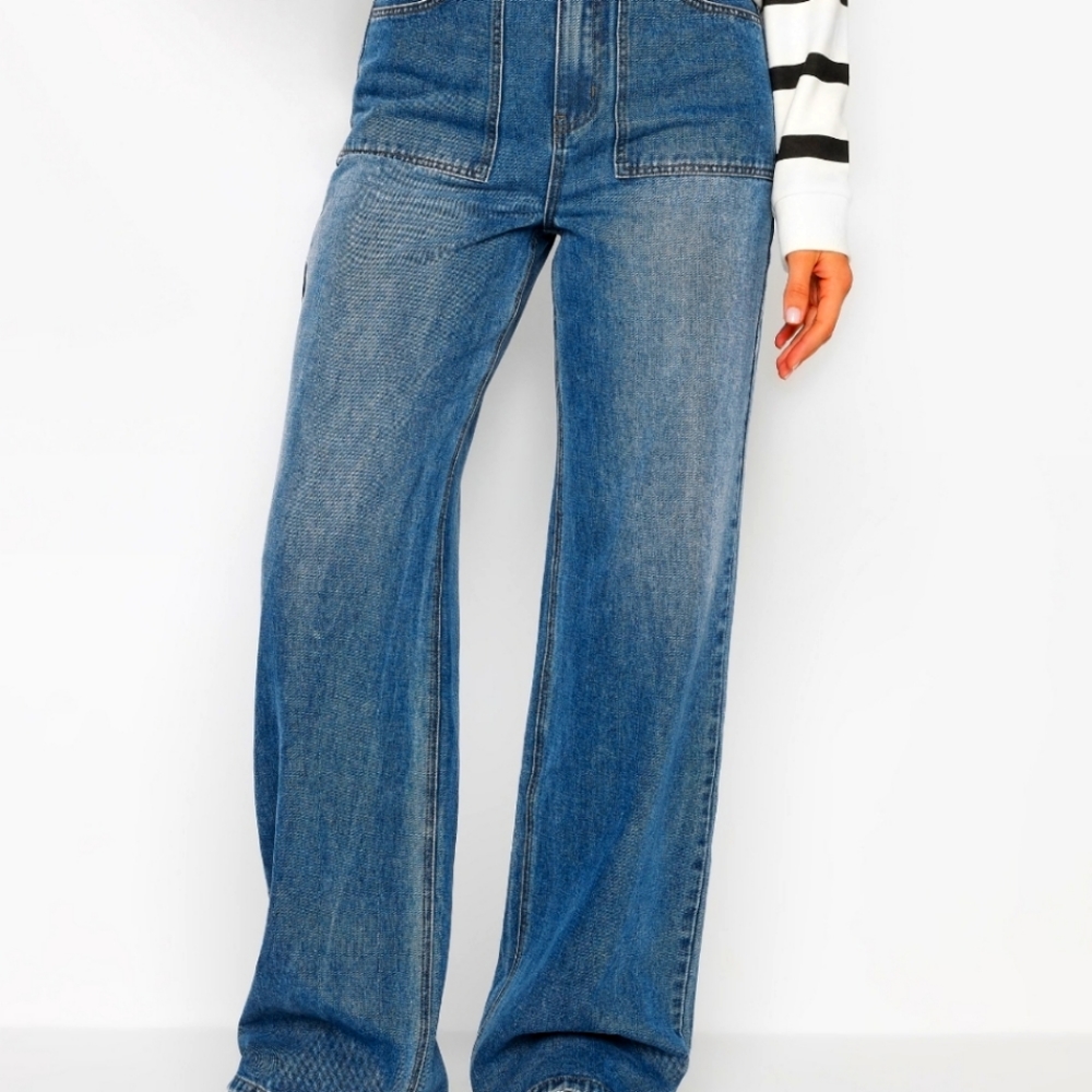 Long Tall Sally Tall High Waisted Wide Leg Jeans